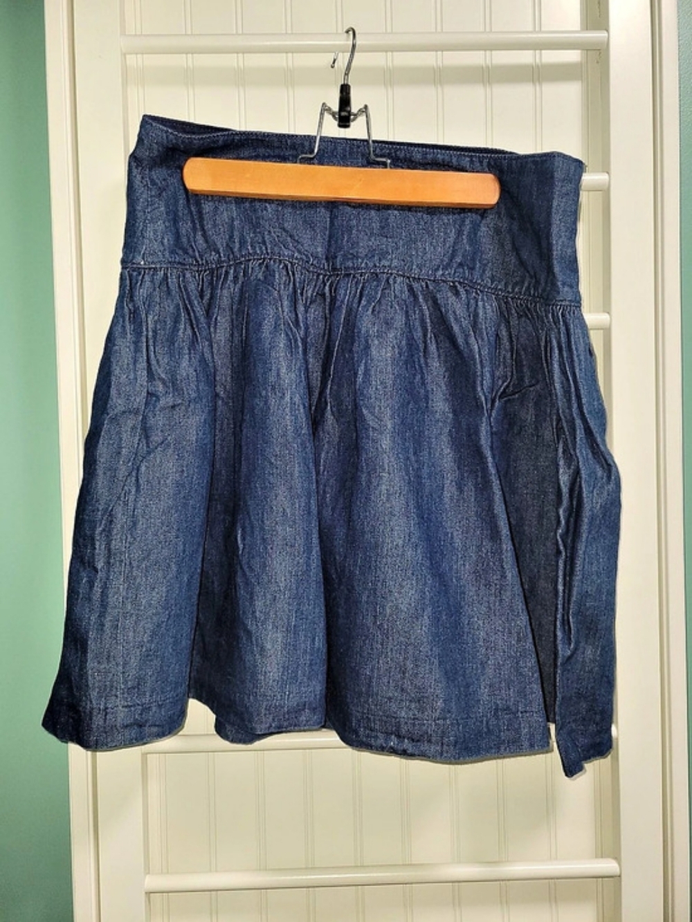 Vintage Gap Denim A-Line Mini Skirt in Blue Size 4